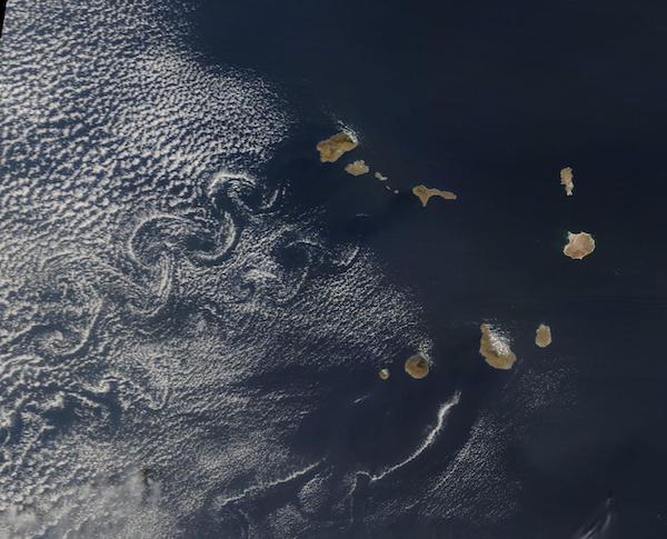 Cloud Vortices off Cape Verde