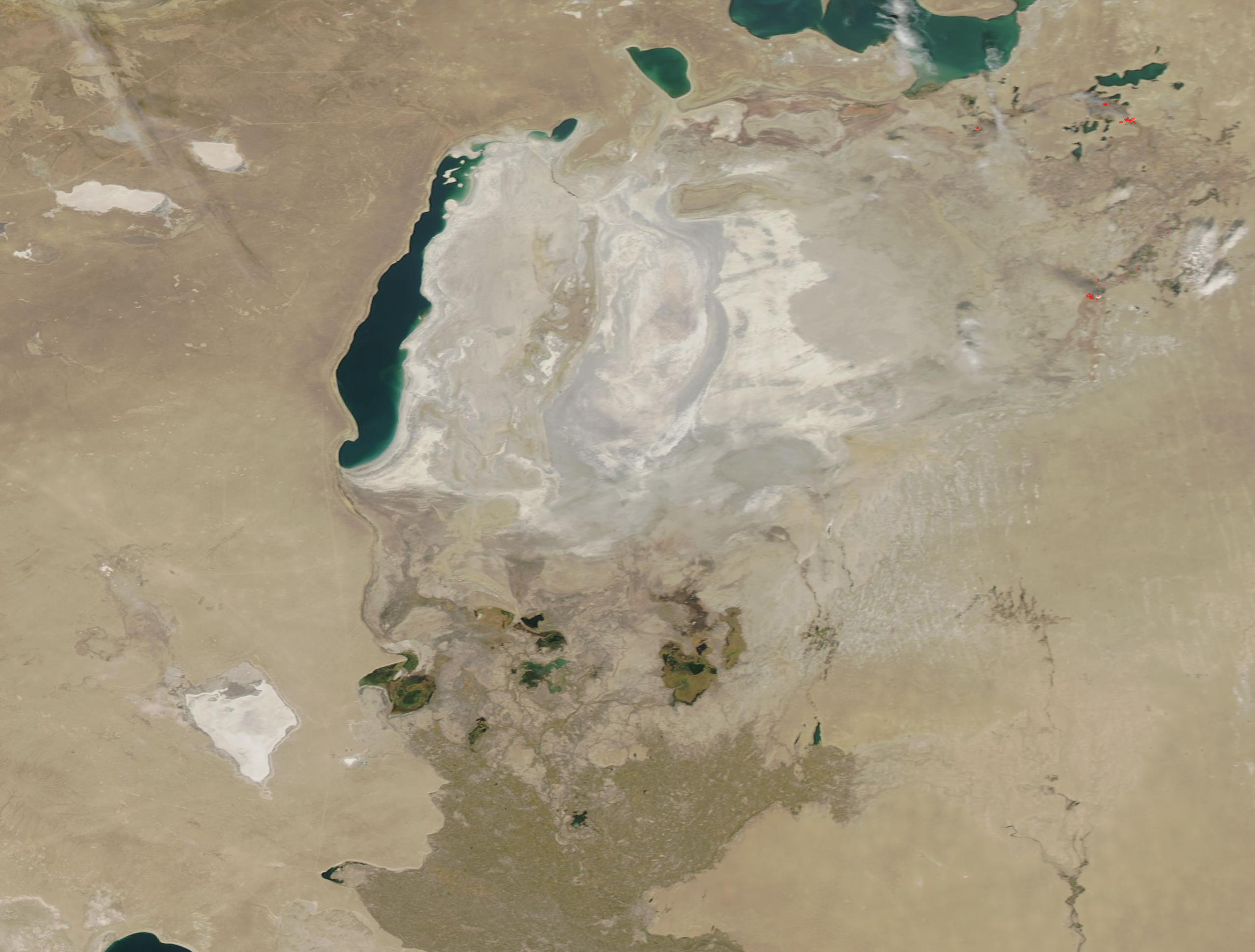 фото аральское море с космоса